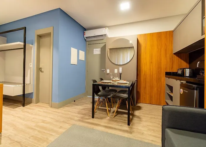 Aion Suites 103 - Compacto E Luxuoso Loft - Rooftop Com Piscina E Academia - A Poucos Passos Da Praia